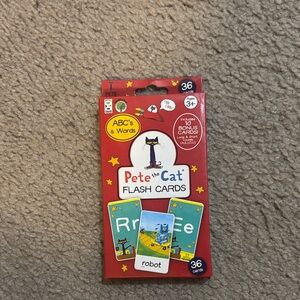 Pete the cat flash cards